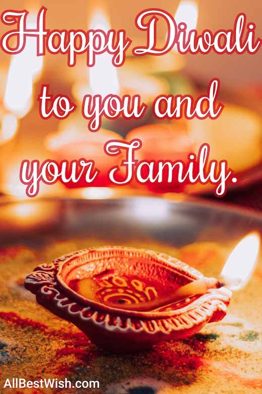 Happy Diwali to you and your Family.