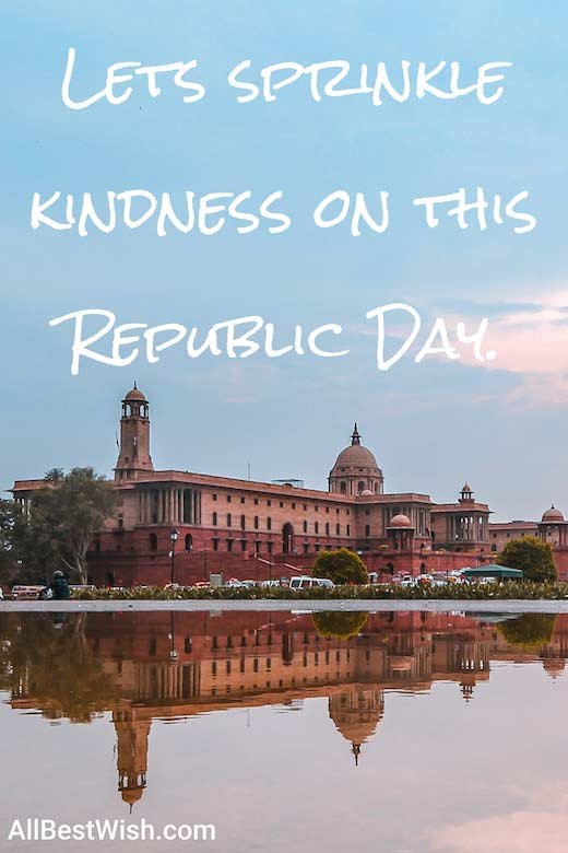 Lets sprinkle kindness on this Republic Day.