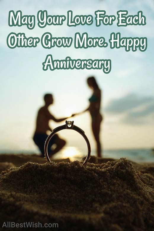 May Your Love For Each Other Grow More. Happy Anniversary