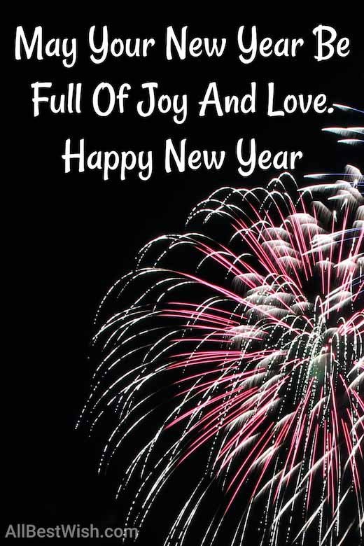 May Your New Year Be Full Of Joy And Love. Happy New Year