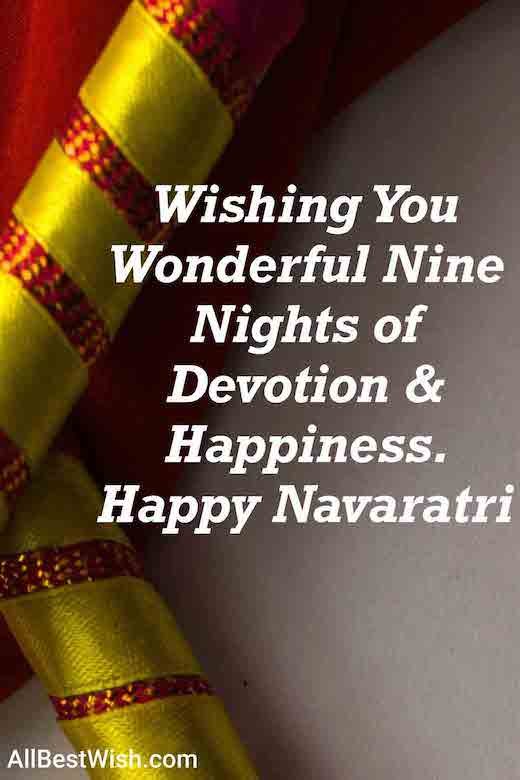 Wishing You Wonderful Nine Nights of Devotion & Happiness. Happy Navaratri